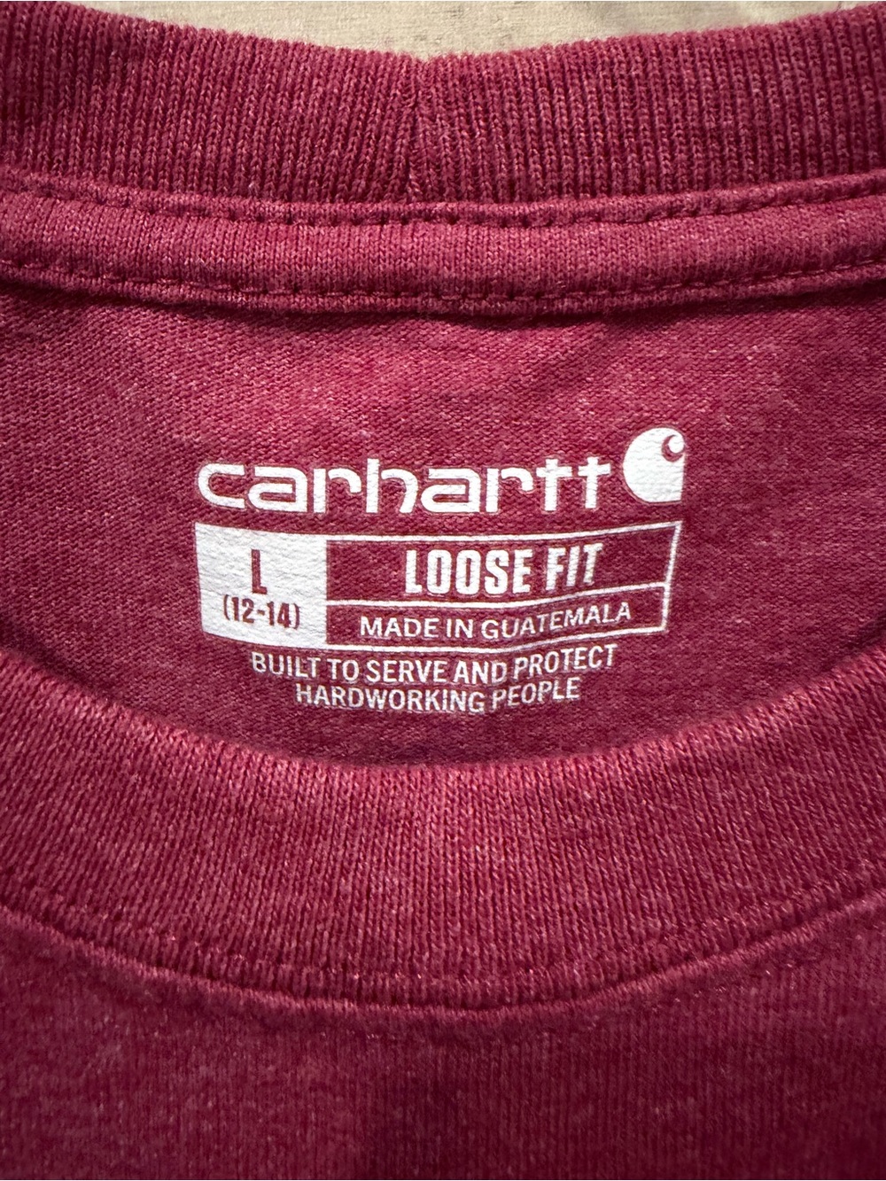Carhartt Loose Fit Heavyweight Short Sleeve Graphic T-Shirt Womens Size L 12/14 - Picture 2 of 6